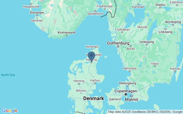Kaart met locatie Aalborg Zoo